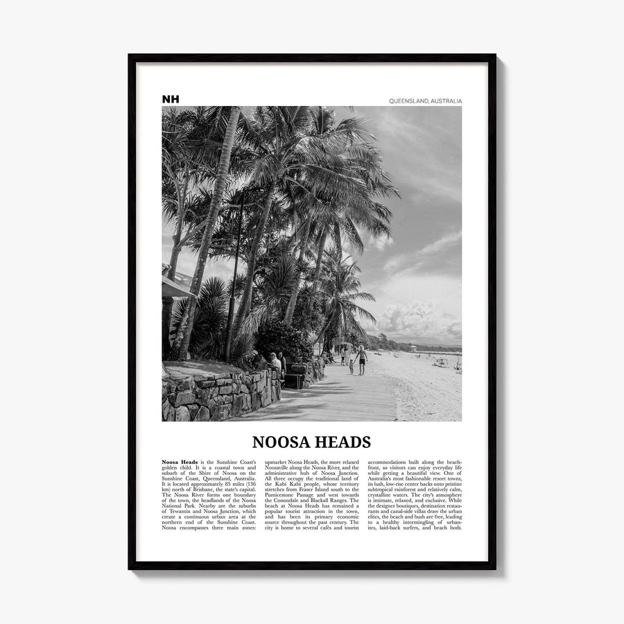 Noosa Heads Newspaper No 2 Poster, framed poster mockup