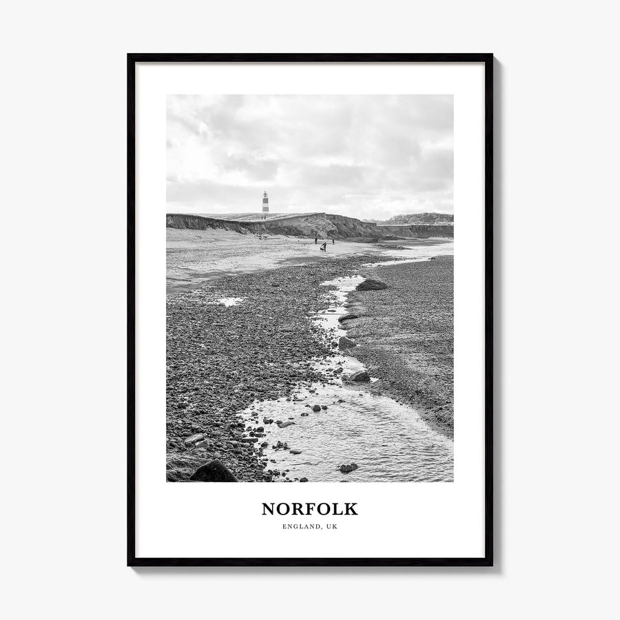Norfolk, England Classic Poster, framed poster mockup