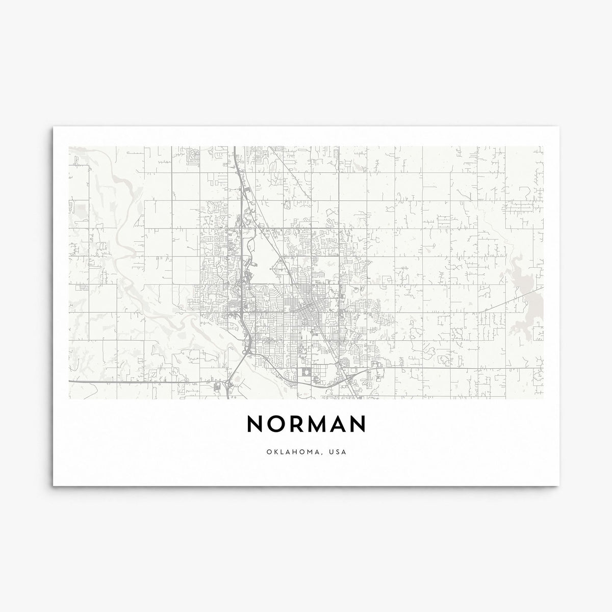 Norman Map Poster, print only (unframed)