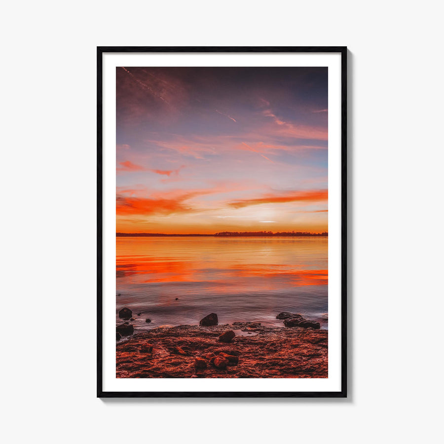 Norman no. 1 colorful photo poster of Oklahoma, USA – vertical wall art, unframed print shown in interior mockup