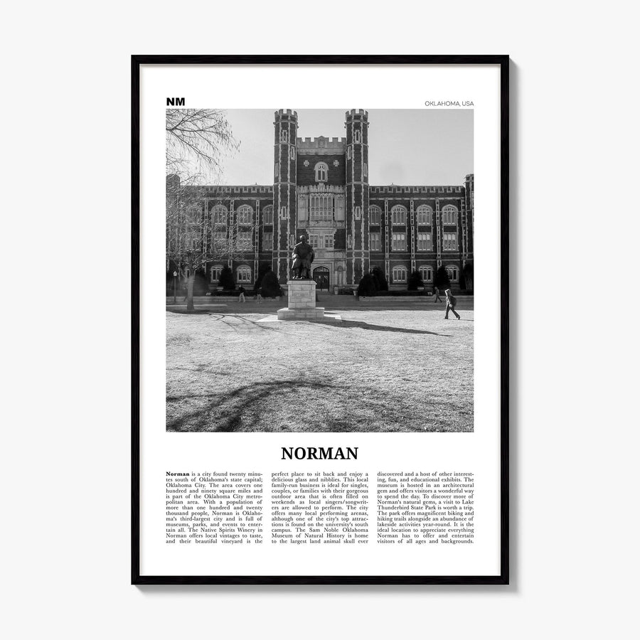 Norman Newspaper Poster, framed poster mockup