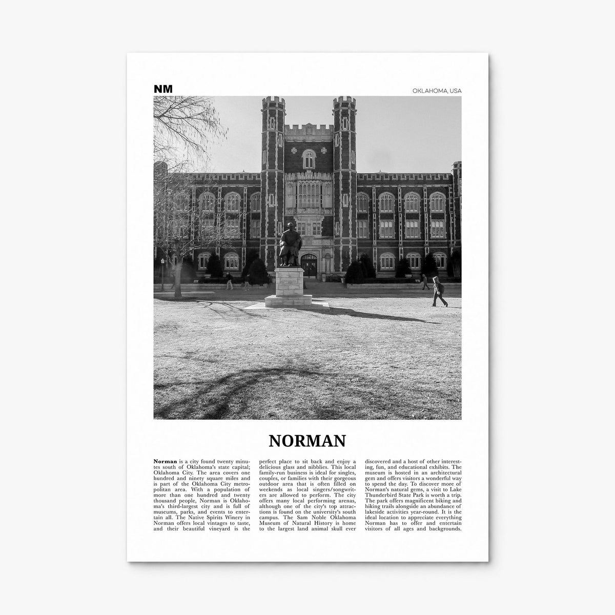 Norman Newspaper Poster, print only (unframed)