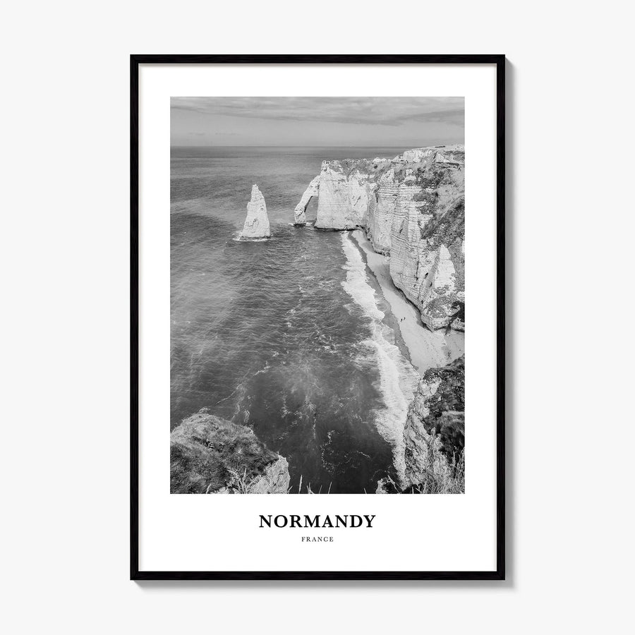 Normandy Classic Poster, framed poster mockup