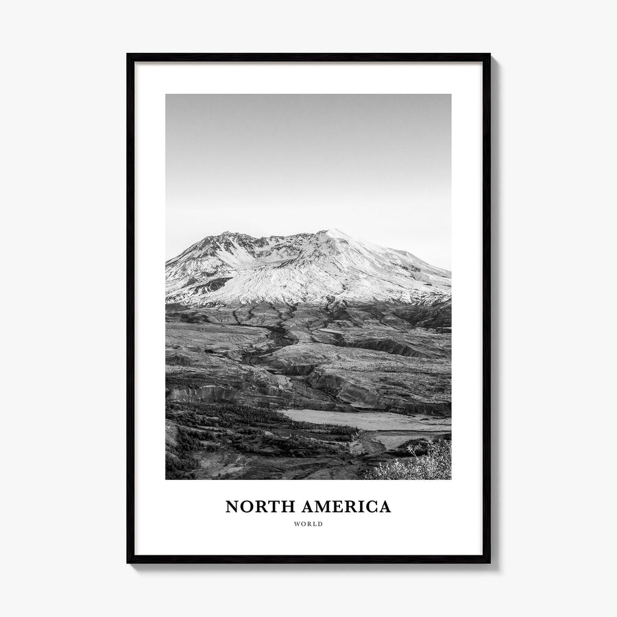 North America Classic Poster, framed poster mockup