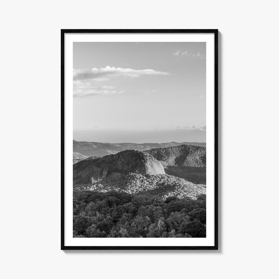 North Carolina no. 1 black & white photo poster of United States – vertical wall art, unframed print shown in interior mockup