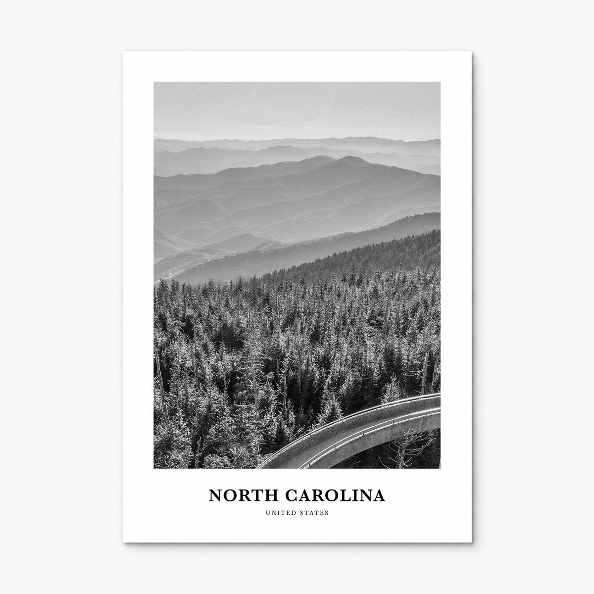 North Carolina Classic No 2 Poster, print only (unframed)