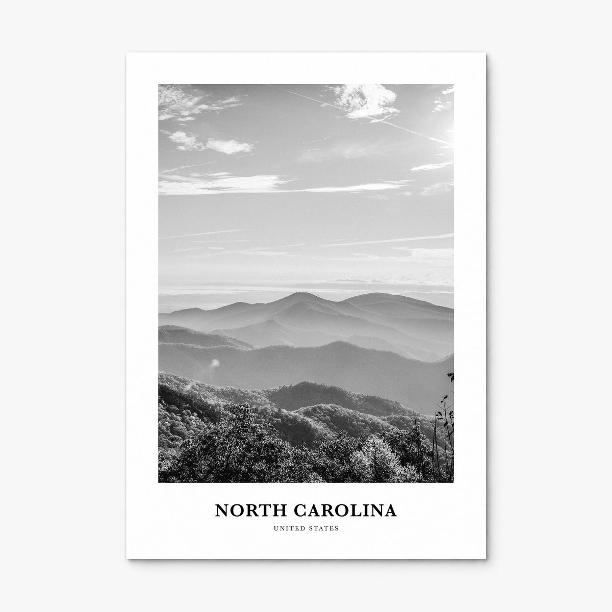 North Carolina Classic No 3 Poster, print only (unframed)