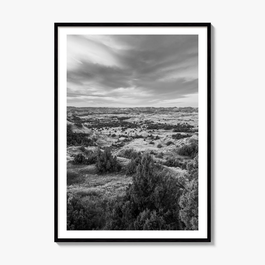 North Dakota Photo Poster, framed poster mockup, white border