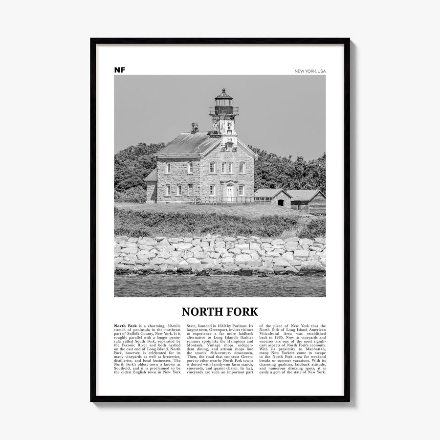 North Fork Newspaper Poster, framed poster mockup