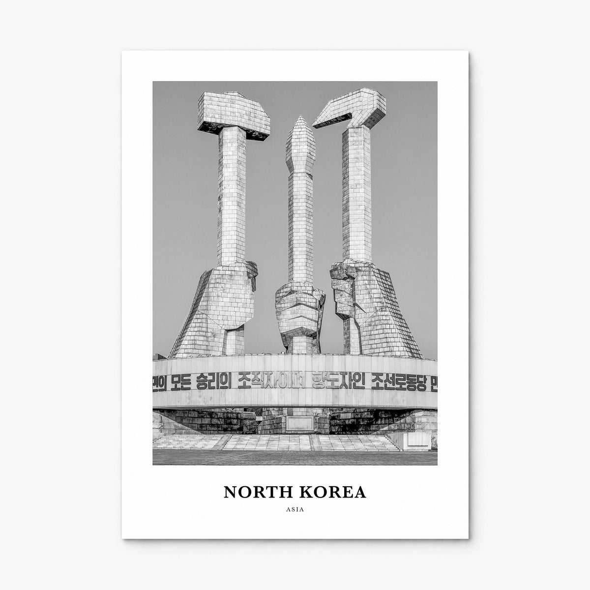 North Korea Classic Poster, print only (unframed)