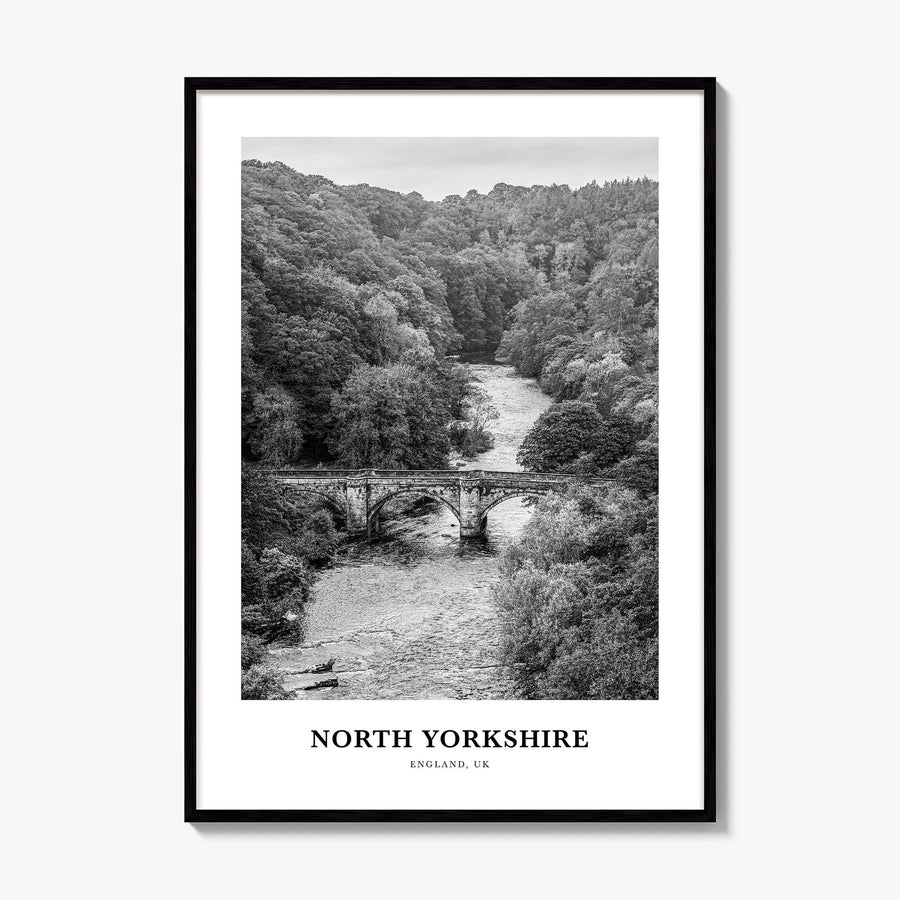 North Yorkshire Classic Poster, framed poster mockup