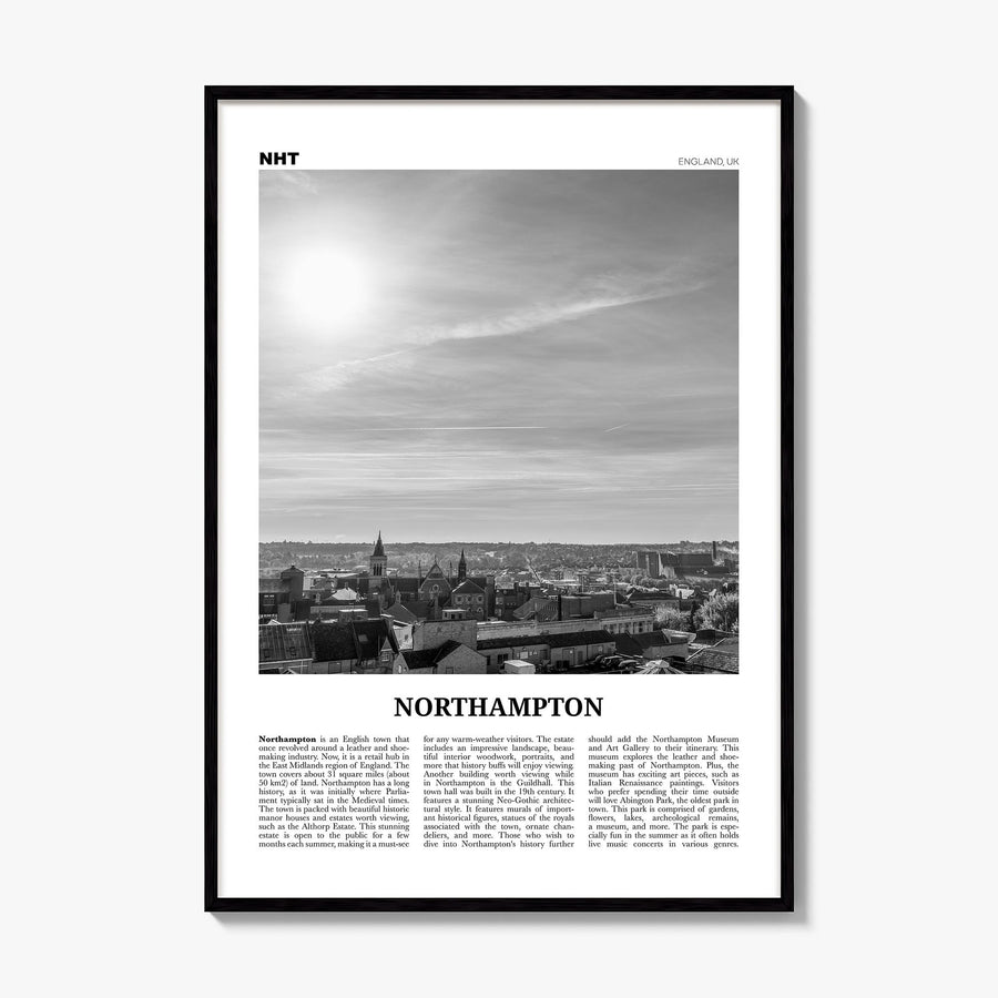 Northampton Newspaper Poster, framed poster mockup