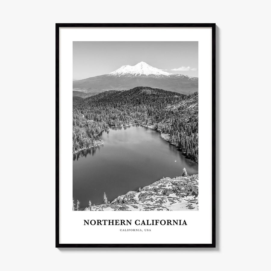 Northern California Classic Poster, framed poster mockup