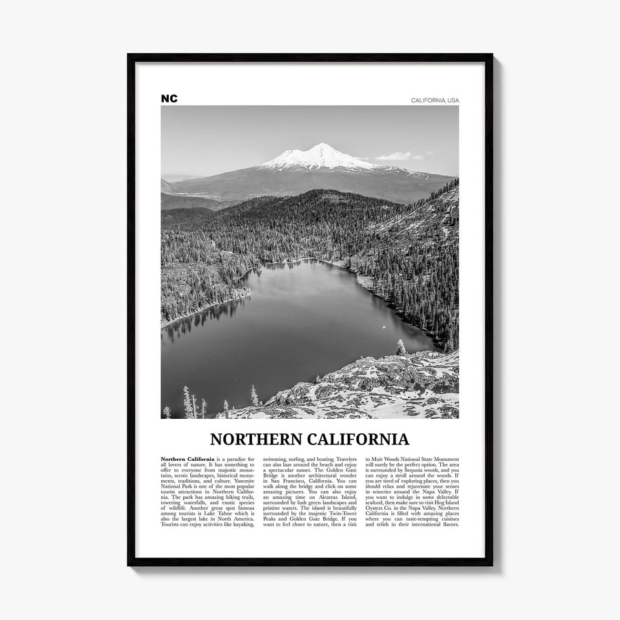 Northern California Newspaper Poster, framed poster mockup