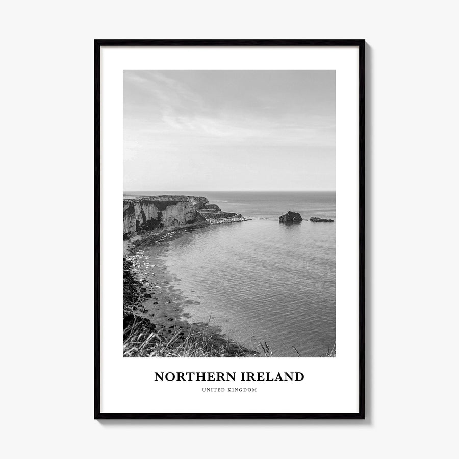 Northern Ireland Classic Poster, framed poster mockup
