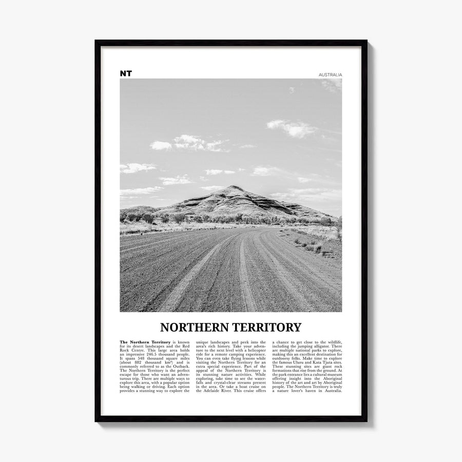 Northern Territory Newspaper Poster, framed poster mockup