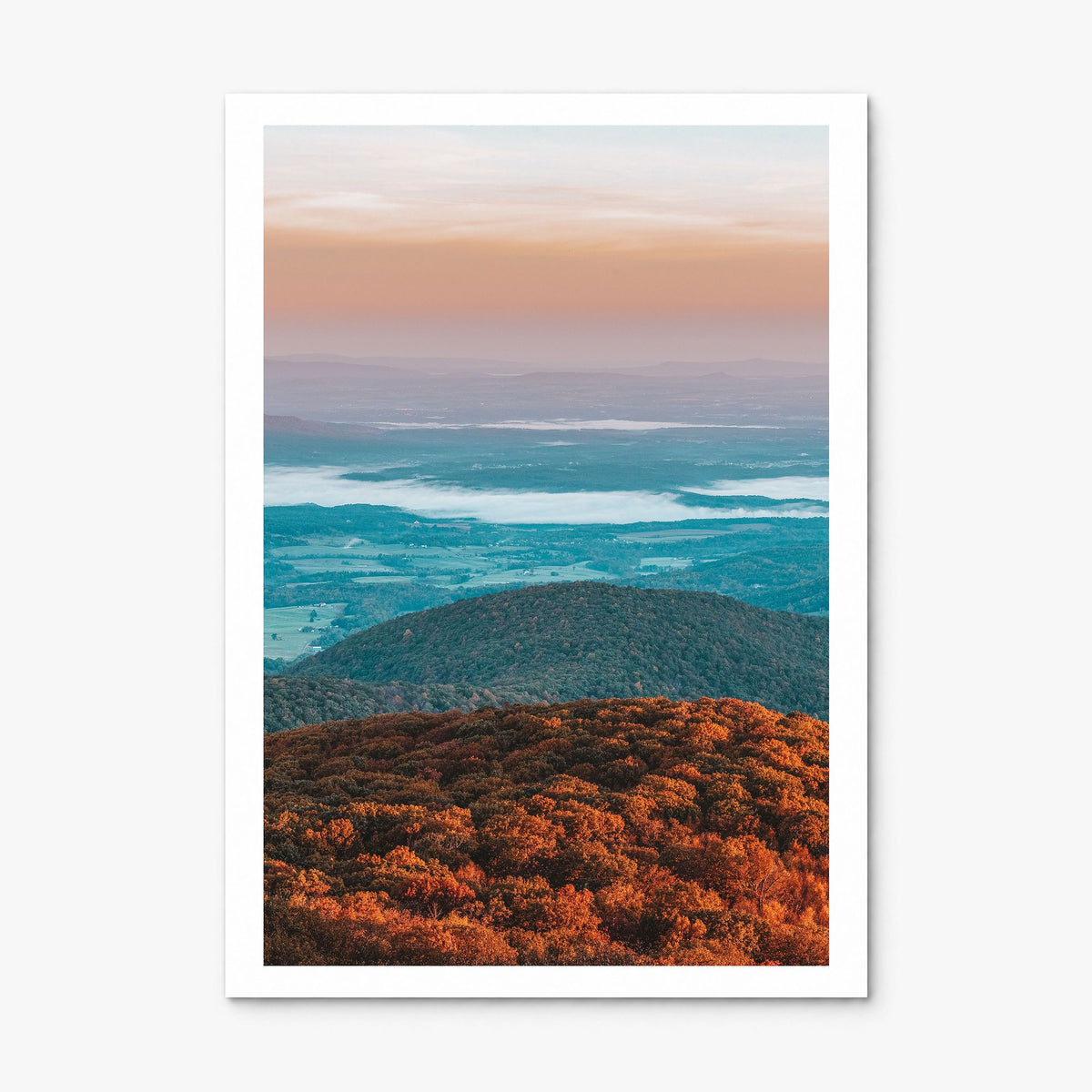 Northern Virginia Photo Poster, print only (unframed), white border