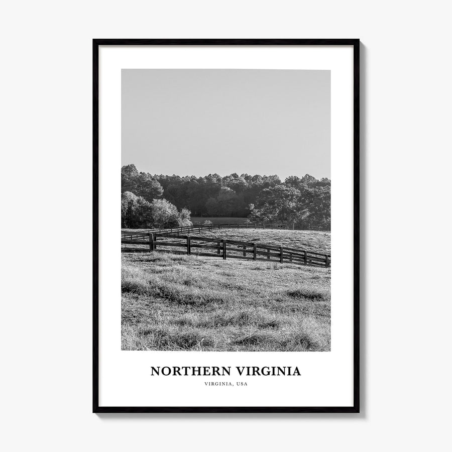 Northern Virginia Classic Poster, framed poster mockup