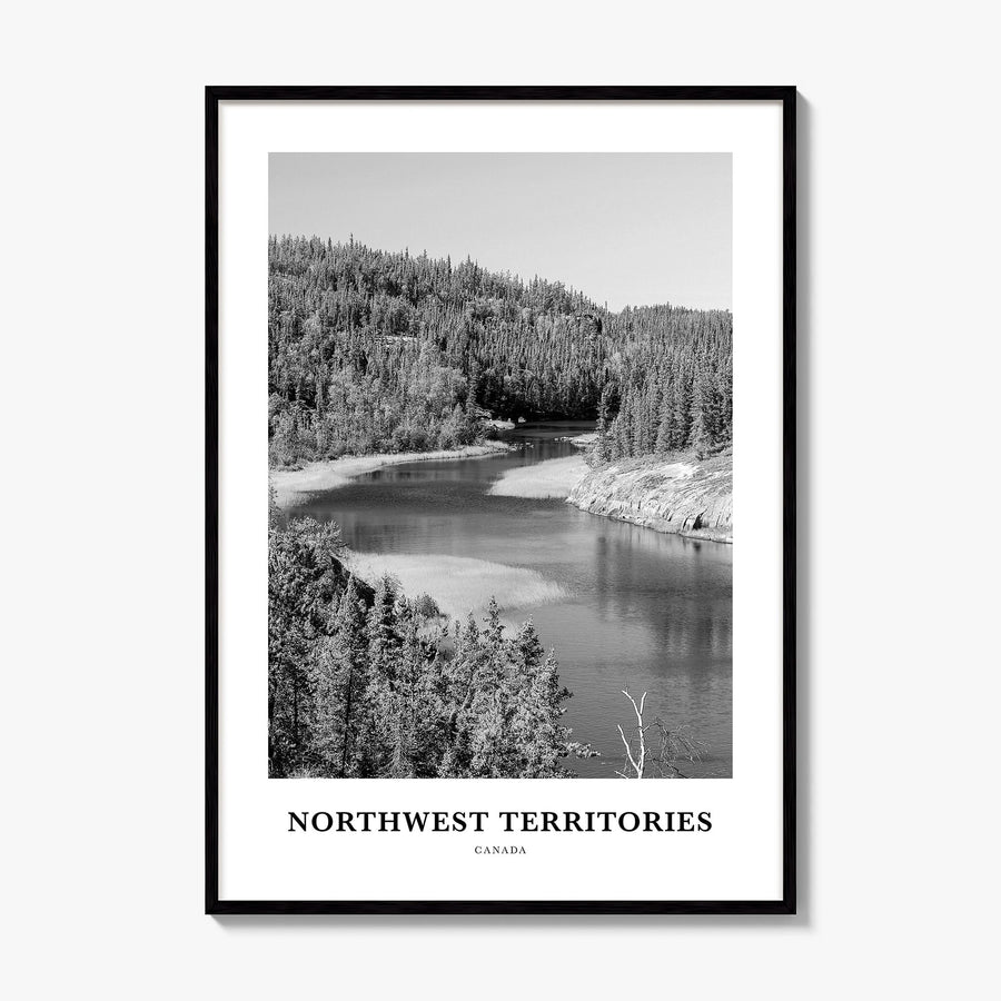 Northwest Territories Classic Poster, framed poster mockup
