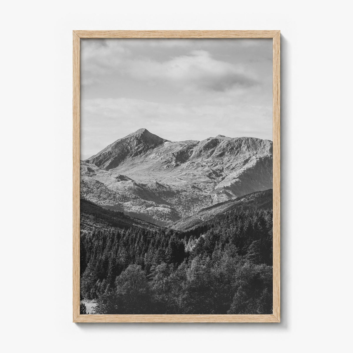 Norway Photo No 2 Poster in a natural wood frame, full image (no border)
