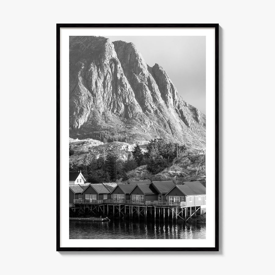 Norway Photo No 1 Poster, framed poster mockup, white border