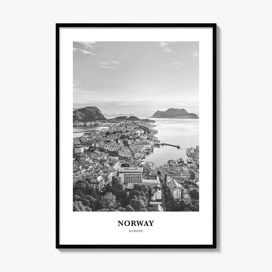 Norway Classic Poster, framed poster mockup