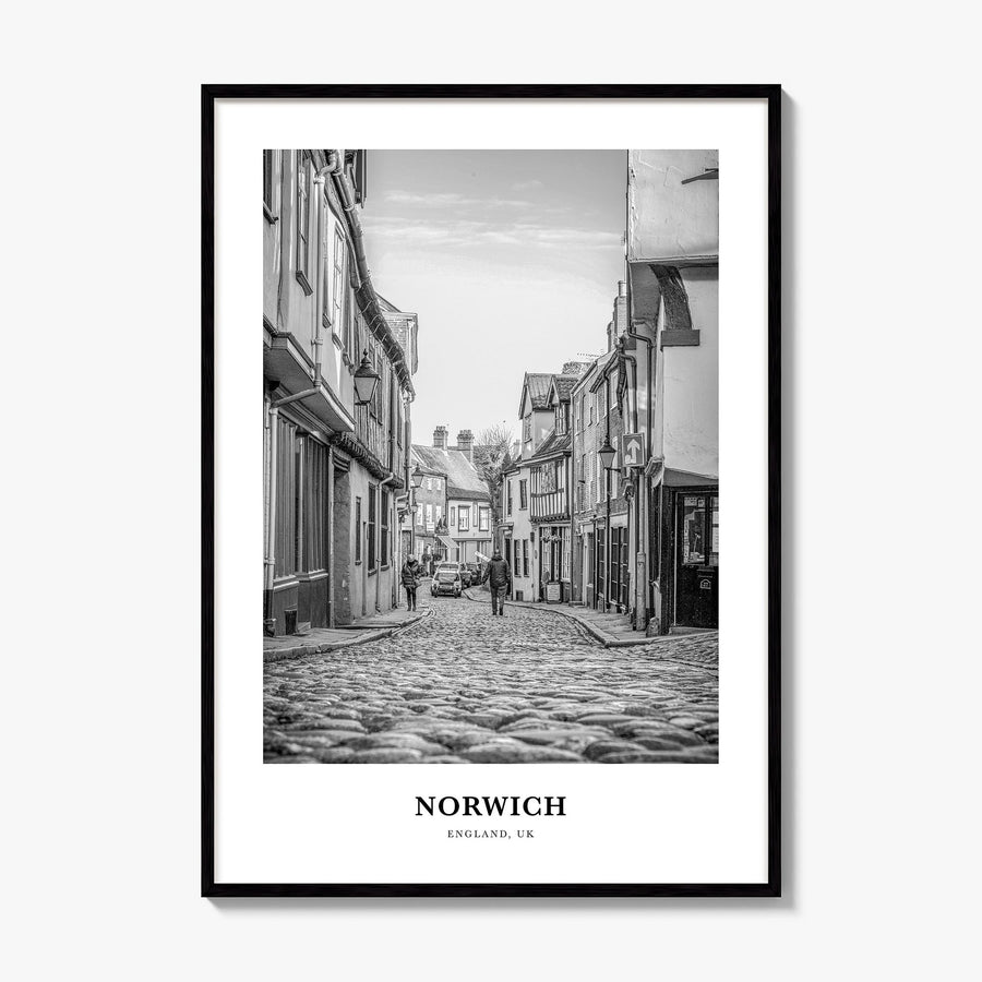 Norwich Classic Poster, framed poster mockup