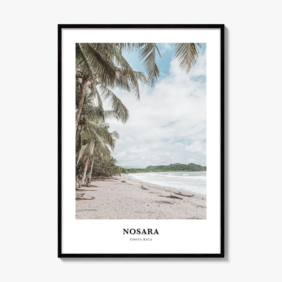 Nosara Classic Poster, framed poster mockup