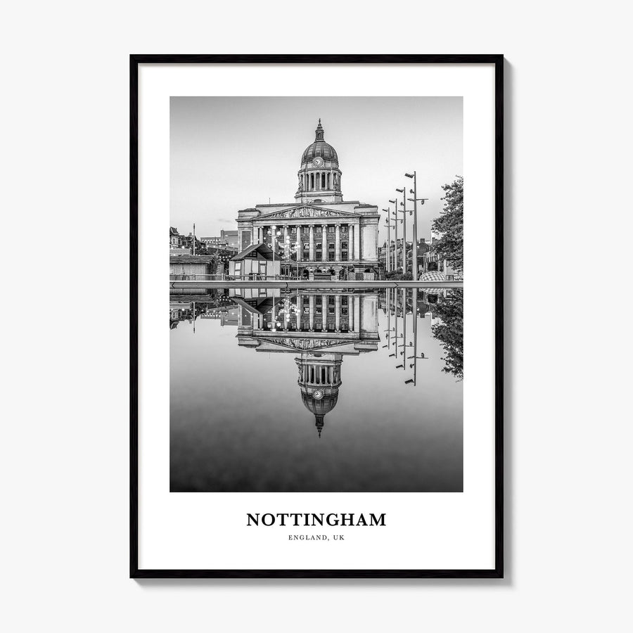 Nottingham Classic Poster, framed poster mockup
