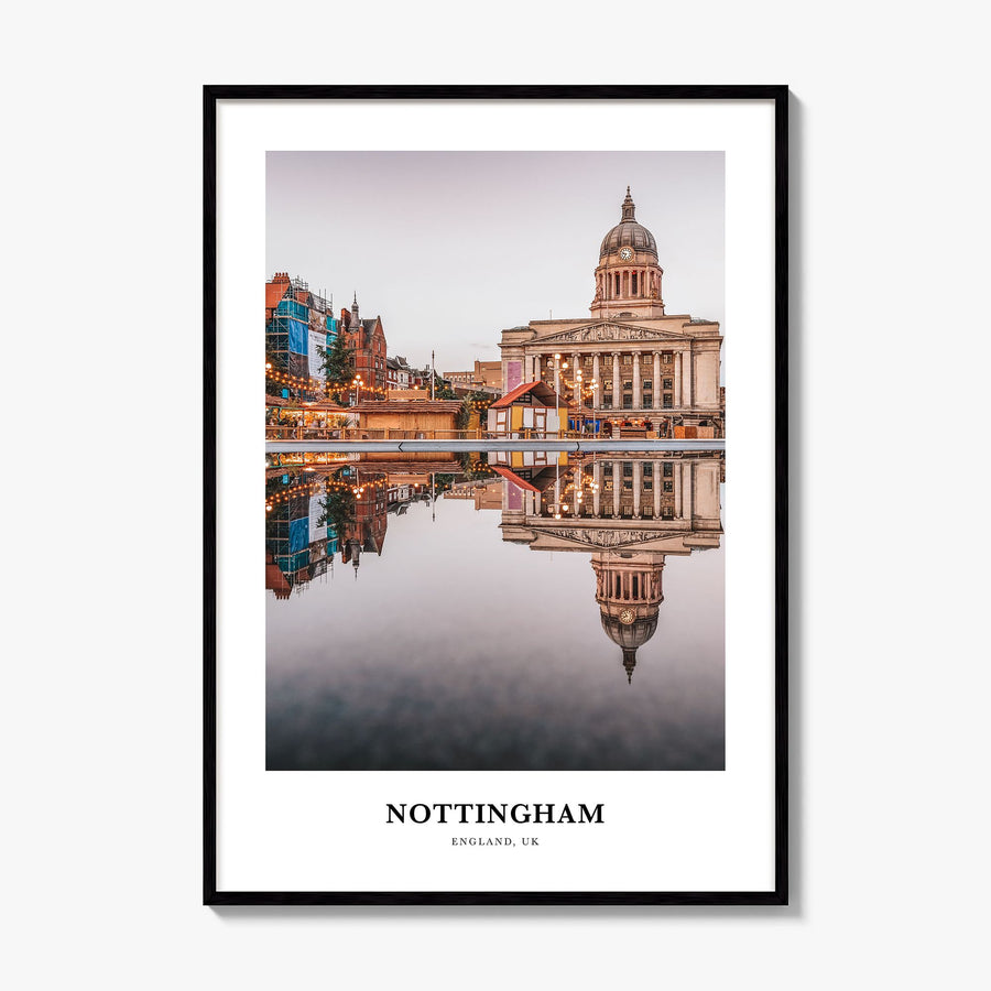 Nottingham Classic Poster, framed poster mockup