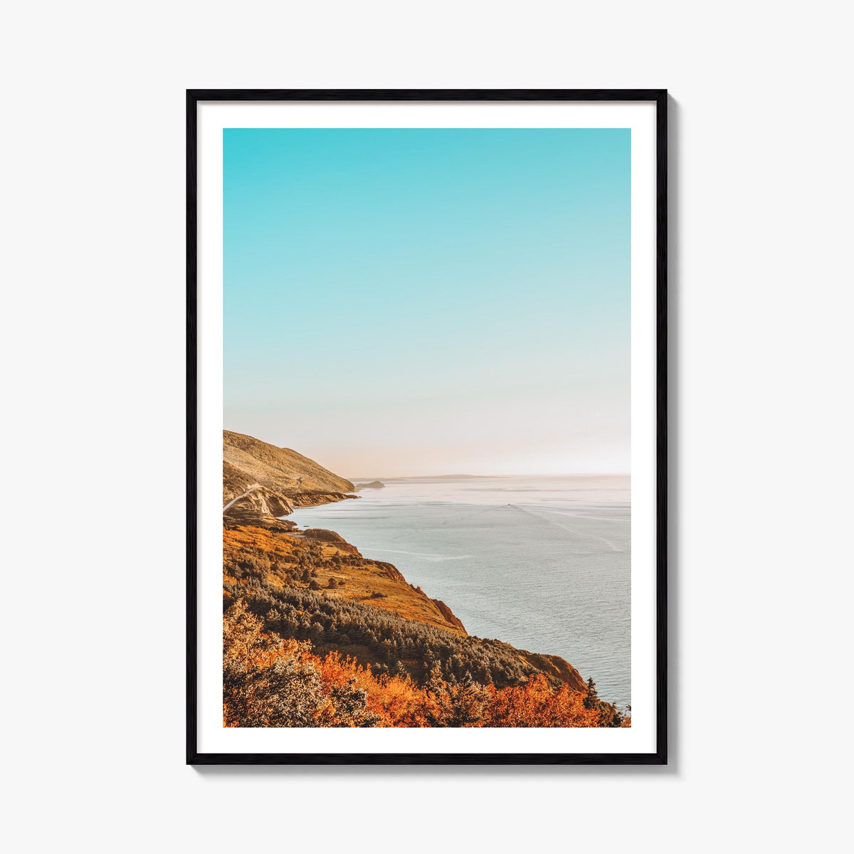Nova Scotia colorful photo poster of Canada – vertical wall art, unframed print shown in interior mockup