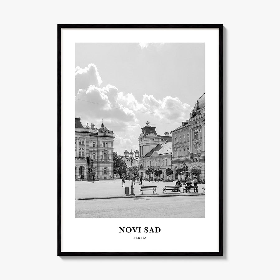 Novi Sad Classic Poster, framed poster mockup