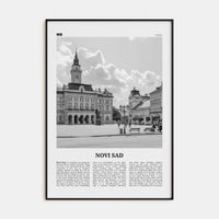 Novi Sad Poster None / 8x12 in Nbourhood Travel B&W Poster