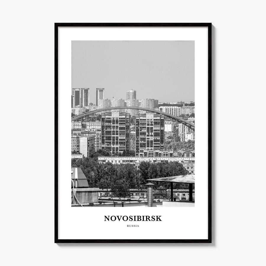 Novosibirsk Classic Poster, framed poster mockup