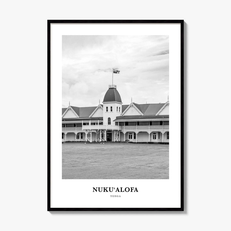 Nuku'alofa Classic Poster, framed poster mockup