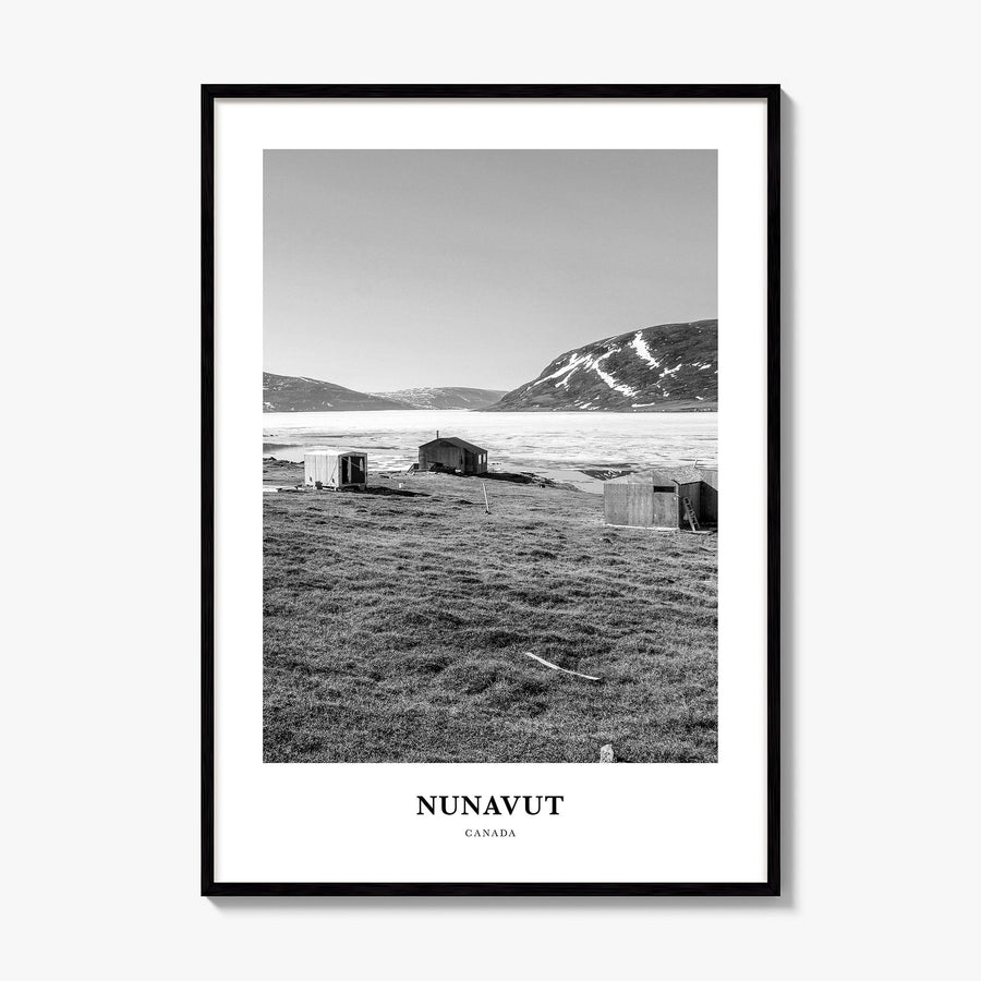 Nunavut Classic Poster, framed poster mockup