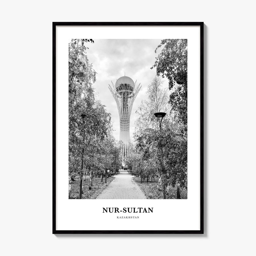 Nur-Sultan Classic Poster, framed poster mockup