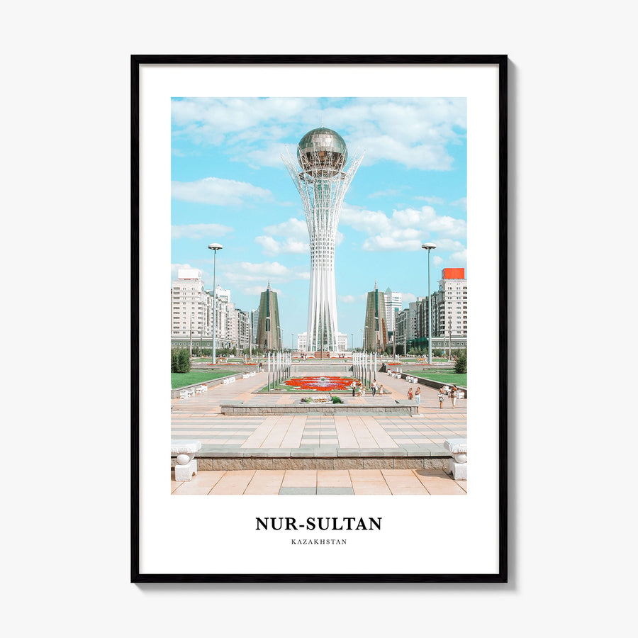 Nur-Sultan Classic Poster, framed poster mockup