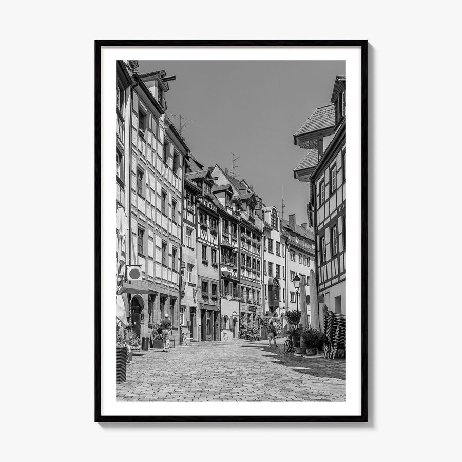 Nuremberg Photo Poster, framed poster mockup, white border