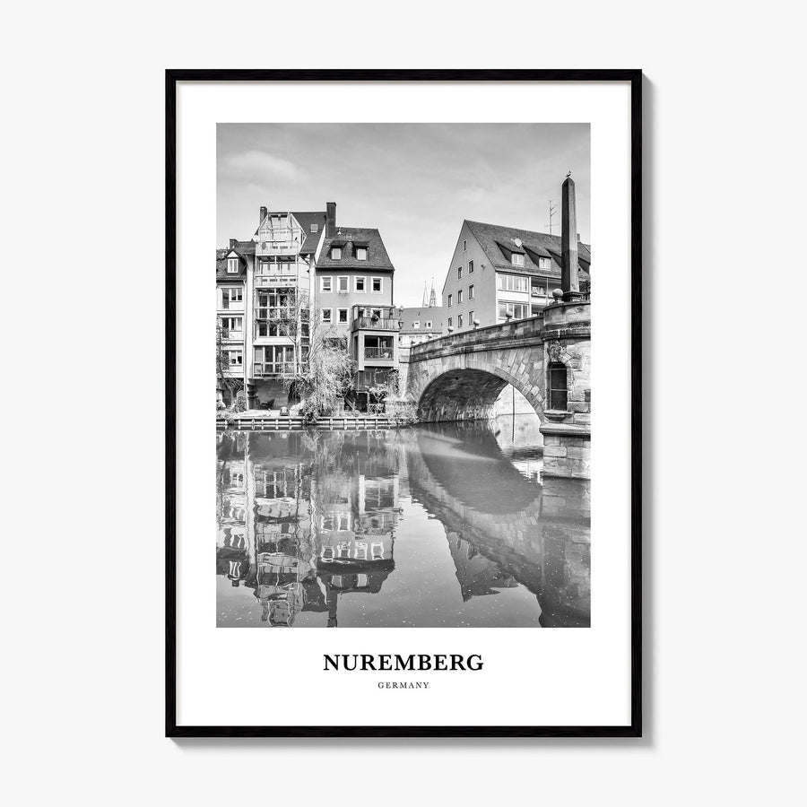 Nuremberg Classic Poster, framed poster mockup
