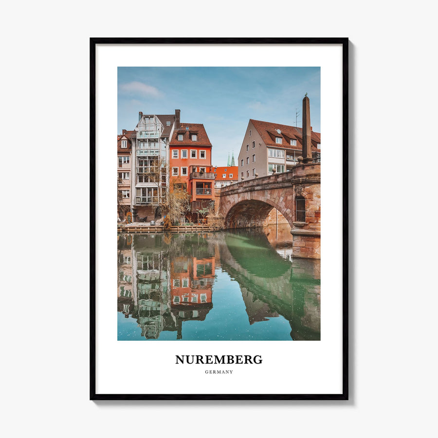 Nuremberg Classic Poster, framed poster mockup
