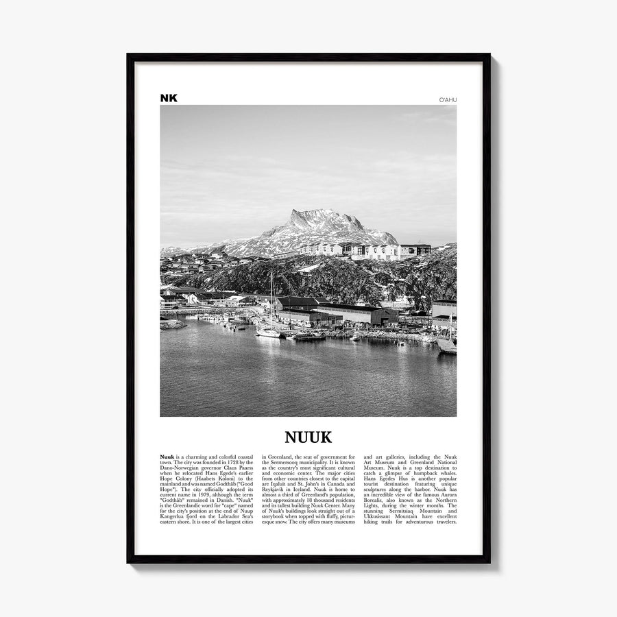 Nuuk Newspaper Poster, framed poster mockup