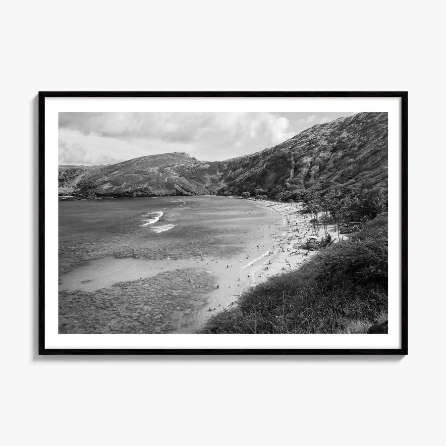 O‘ahu Photo Poster, framed poster mockup, white border