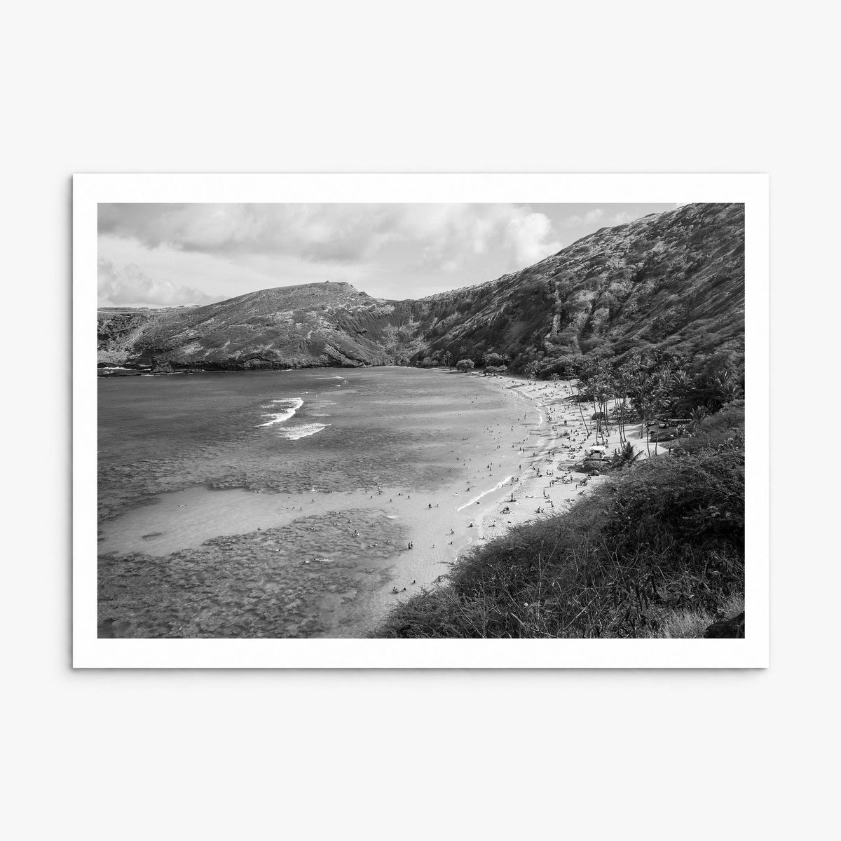 O‘ahu Photo Poster, print only (unframed), white border