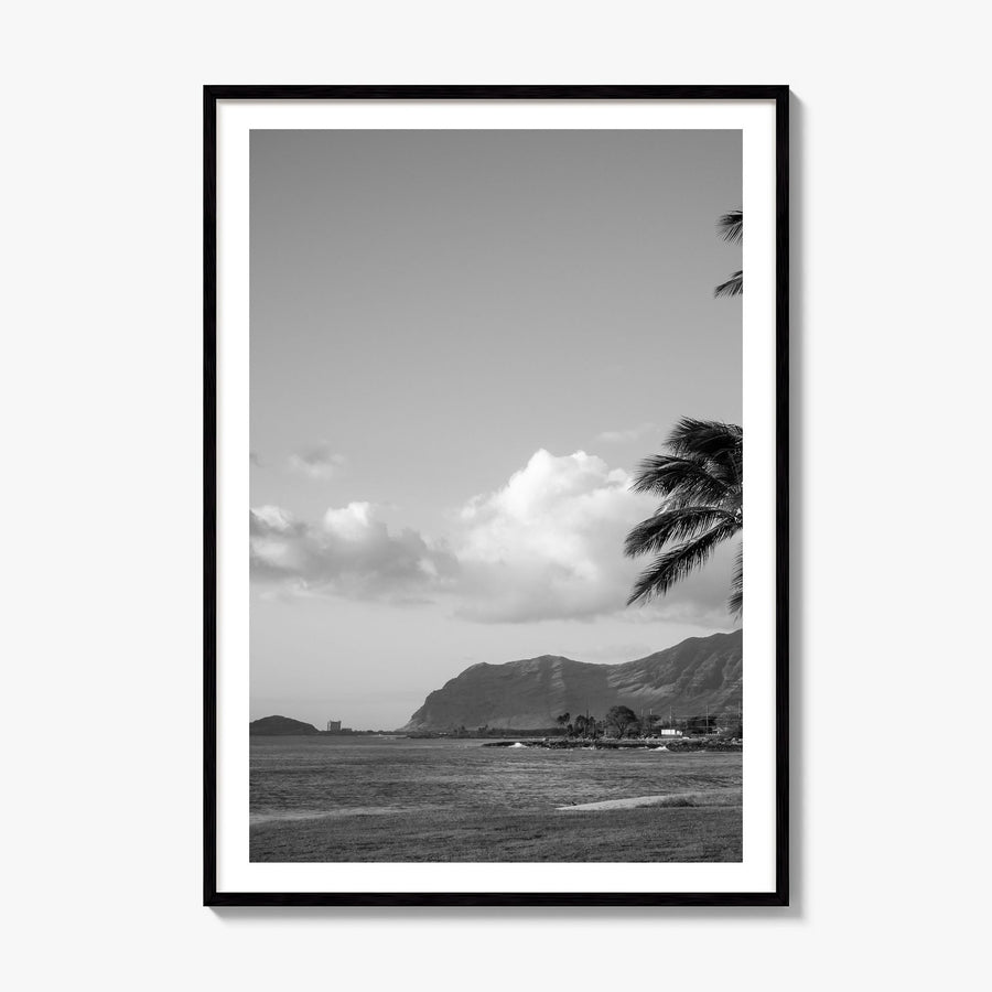O‘ahu Photo No 1 Poster, framed poster mockup, white border