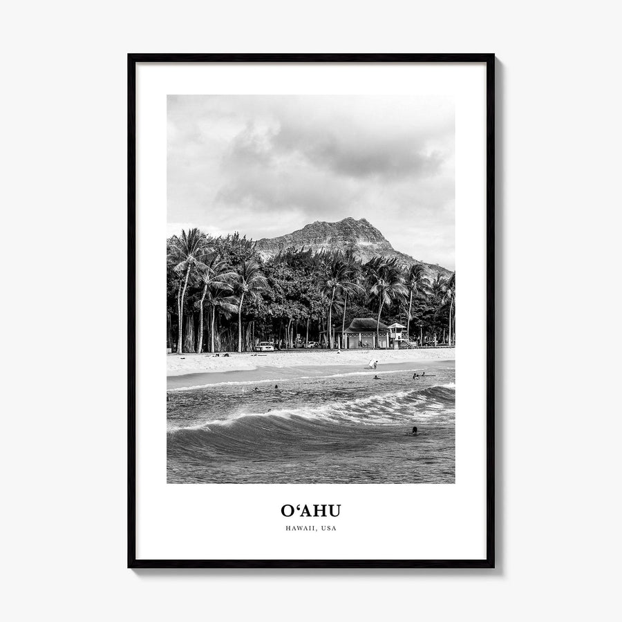 o'Ahu Classic Poster, framed poster mockup