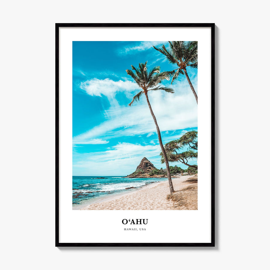 o'Ahu Classic Poster, framed poster mockup