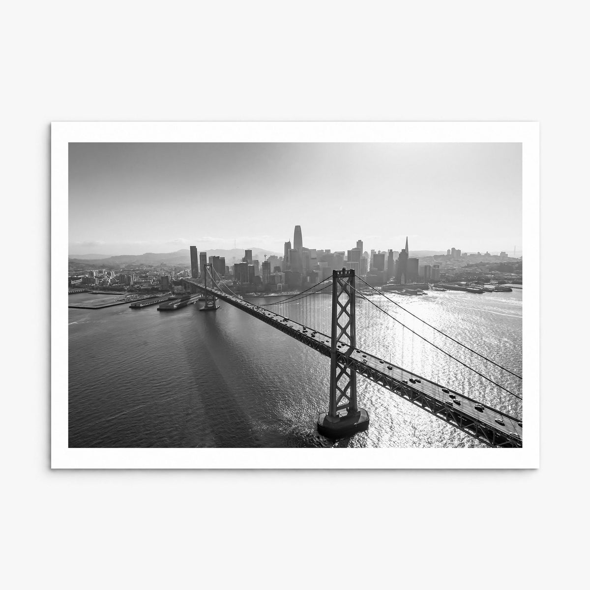 Oakland Photo Poster, print only (unframed), white border