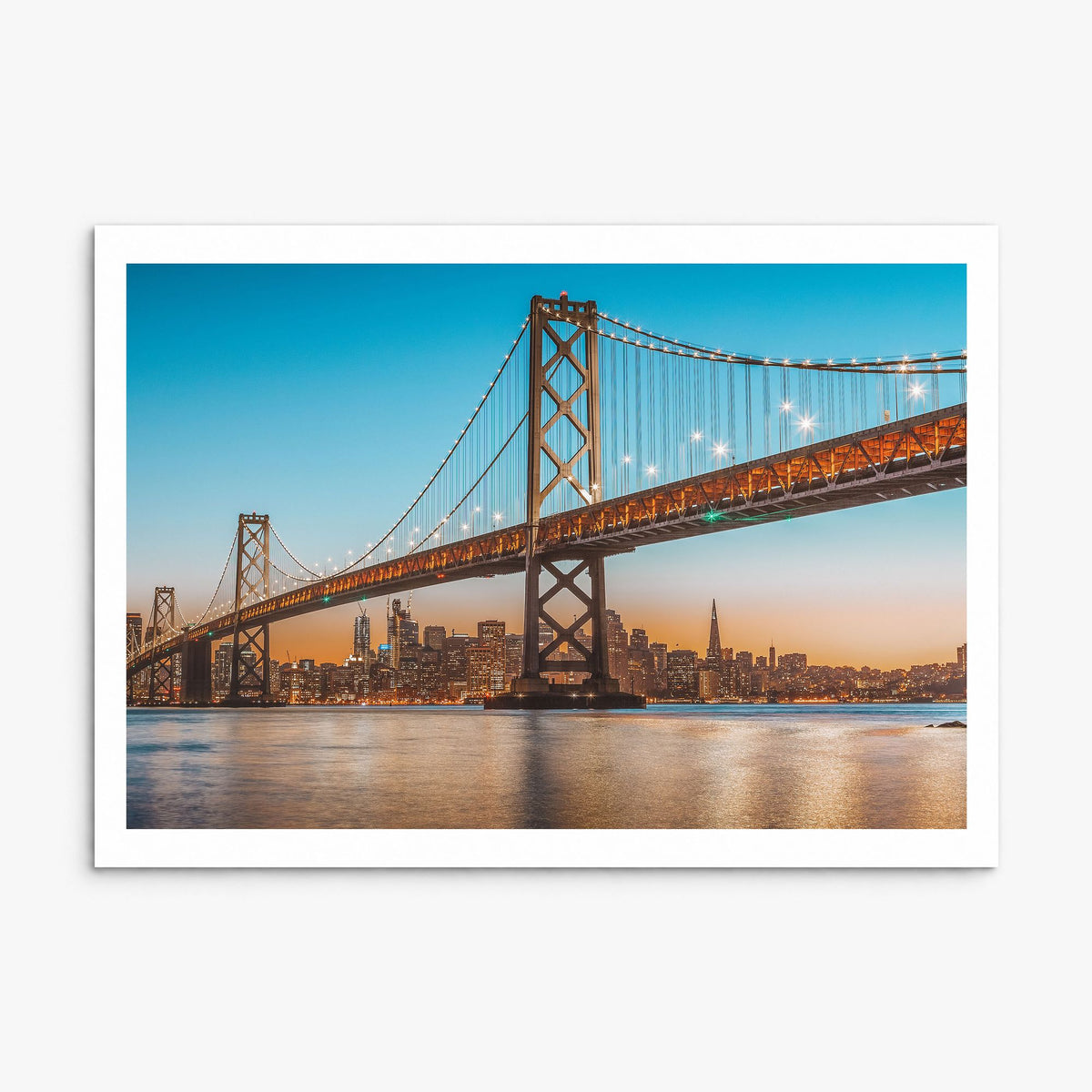 Oakland Photo Poster, print only (unframed), white border