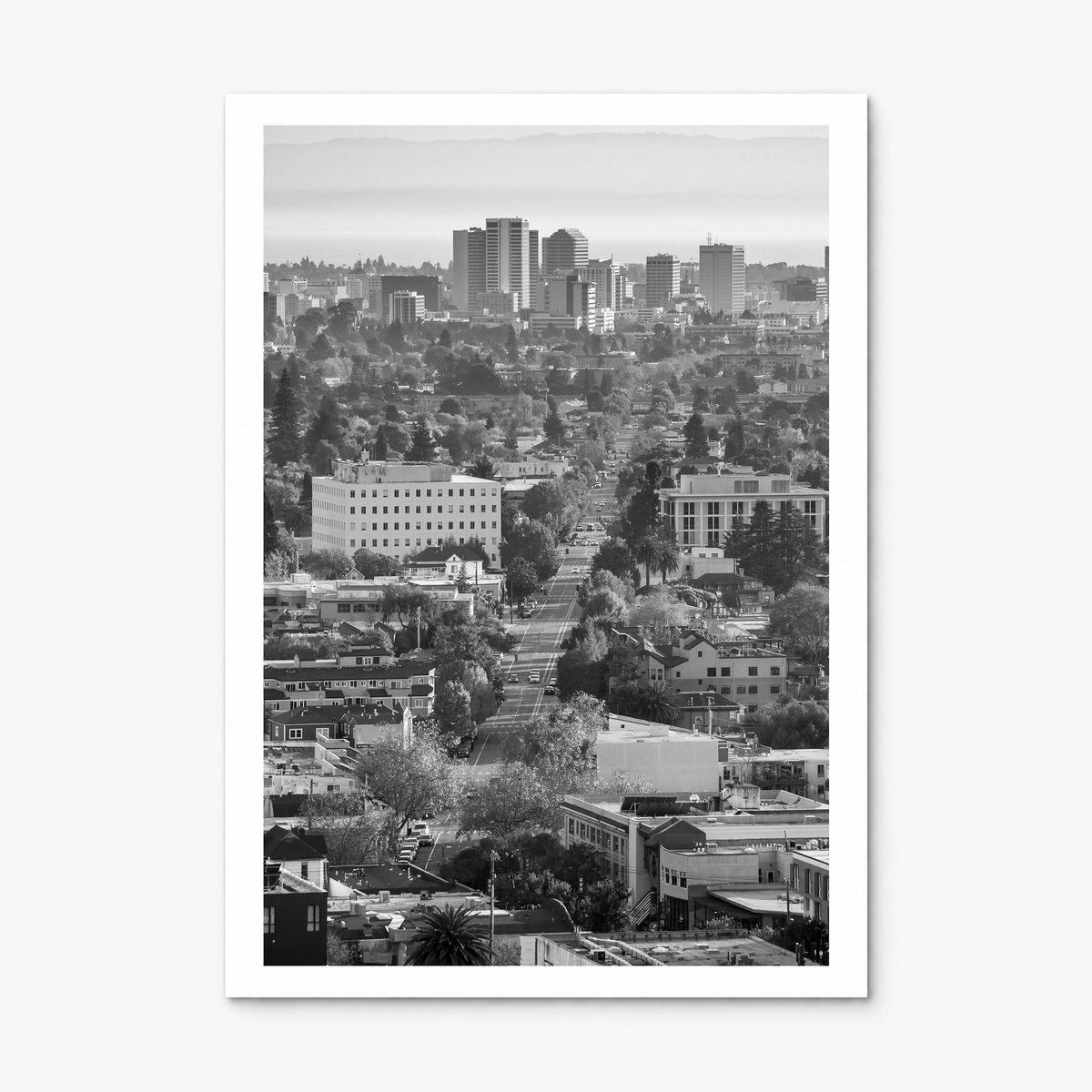 Oakland Photo Poster, print only (unframed), white border